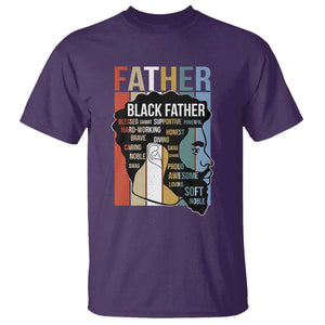 African American Black Father T Shirt Fathers Day Juneteenth TS11 Purple Print Your Wear
