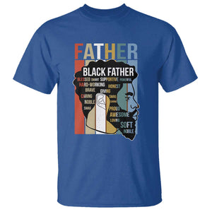 African American Black Father T Shirt Fathers Day Juneteenth TS11 Royal Blue Print Your Wear