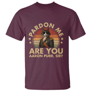 Alexander Hamilton Cat T Shirt Funny Gifts For Fans Cat Lovers TS10 Maroon Print Your Wear