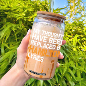 Alexander Hamilton Glass Can American Musical Gift TS10 Print Your Wear