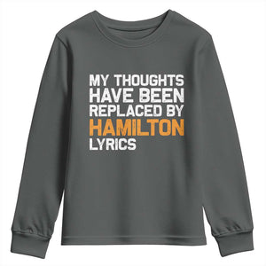 Alexander Hamilton Youth Sweatshirt American Musical Gift TS10 Dark Heather Print Your Wear