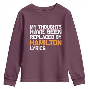 Alexander Hamilton Youth Sweatshirt American Musical Gift TS10 Maroon Print Your Wear