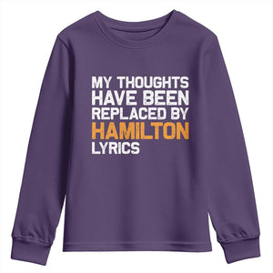 Alexander Hamilton Youth Sweatshirt American Musical Gift TS10 Purple Print Your Wear