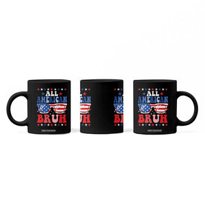 All American Bruh Patriotic 4th Of July Coffee Mug USA Flag Sunglasses Teens Kids TS10 Print Your Wear