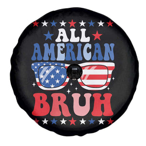All American Bruh Patriotic 4th Of July Spare Tire Cover USA Flag Sunglasses Teens Kids TS10 Print Your Wear