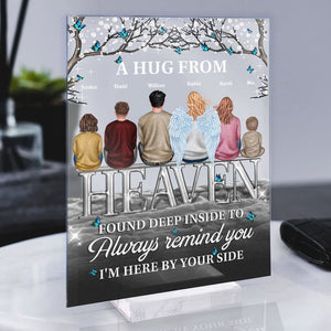 Personalized Always Here By Your Side Acrylic Plaque Memorial Gift, Sympathy Gift CTM Custom - Printyourwear