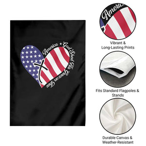 America God Shed His Grace on Thee 4th of July Garden Flag Patriotic American Flag Cross TS10 Print Your Wear