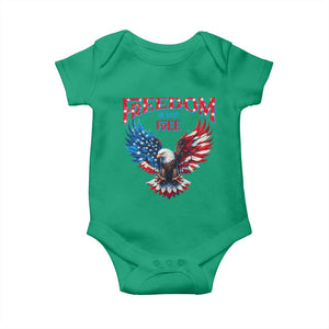 American Flag Bald Eagle Baby Onesie Patriotic Eagle 4th of July Freedom Is Not Free TS10 Irish Green Print Your Wear