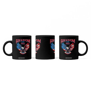 American Flag Bald Eagle Coffee Mug Patriotic Eagle 4th of July Freedom Is Not Free TS10 Print Your Wear