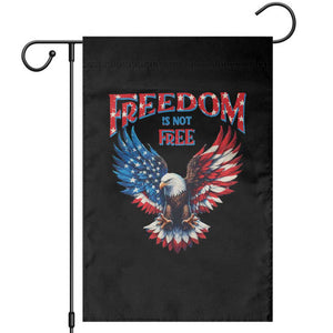 American Flag Bald Eagle Garden Flag Patriotic Eagle 4th of July Freedom Is Not Free TS10 Black Print Your Wear