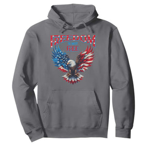 American Flag Bald Eagle Hoodie Patriotic Eagle 4th of July Freedom Is Not Free TS10 Charcoal Print Your Wear
