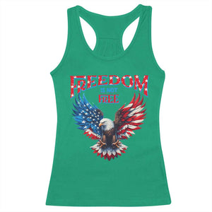 American Flag Bald Eagle Racerback Tank Top Patriotic Eagle 4th of July Freedom Is Not Free TS10 Irish Green Print Your Wear
