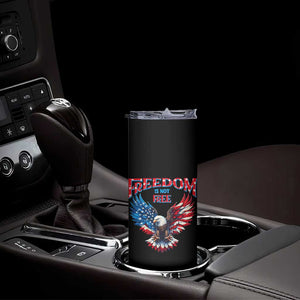 American Flag Bald Eagle Skinny Tumbler Patriotic Eagle 4th of July Freedom Is Not Free TS10 Print Your Wear
