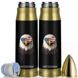 American Flag Patriotic Eagle Bullet Tumbler 4th of July TS10 Black Print Your Wear