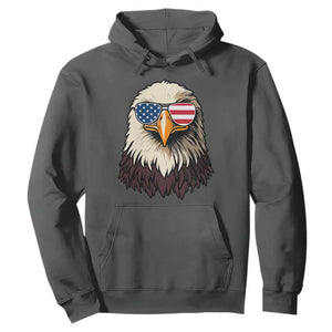 American Flag Patriotic Eagle Hoodie 4th of July TS10 Dark Heather Print Your Wear