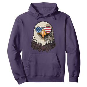 American Flag Patriotic Eagle Hoodie 4th of July TS10 Purple Print Your Wear