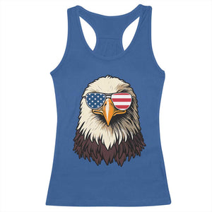 American Flag Patriotic Eagle Racerback Tank Top 4th of July TS10 Royal Blue Print Your Wear