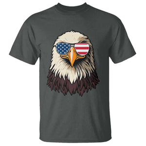 American Flag Patriotic Eagle T Shirt 4th of July TS10 Dark Heather Print Your Wear
