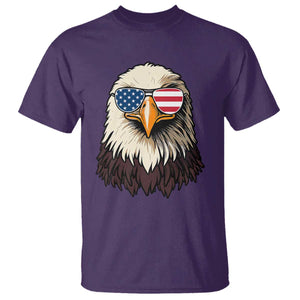 American Flag Patriotic Eagle T Shirt 4th of July TS10 Purple Print Your Wear