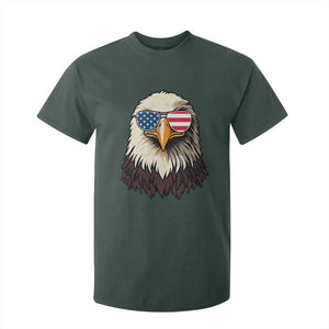 American Flag Patriotic Eagle T Shirt For Kid 4th of July TS10 Dark Forest Green Print Your Wear