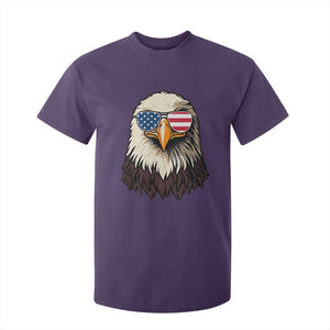 American Flag Patriotic Eagle T Shirt For Kid 4th of July TS10 Purple Print Your Wear