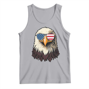 American Flag Patriotic Eagle Tank Top 4th of July TS10 Athletic Heather Print Your Wear