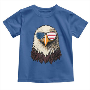 American Flag Patriotic Eagle Toddler T Shirt 4th of July TS10 Royal Blue Print Your Wear