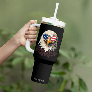 American Flag Patriotic Eagle Tumbler With Handle 4th of July TS10 Print Your Wear