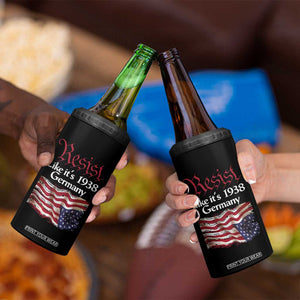American Flag Resist 4 in 1 Can Cooler Tumbler Like It's 1938 Germany TS02 Print Your Wear