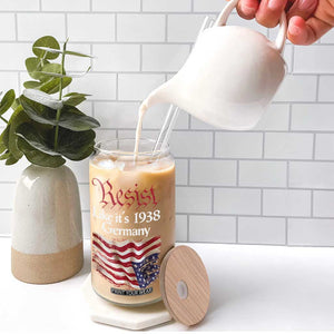 American Flag Resist Glass Can Like It's 1938 Germany TS02 Print Your Wear