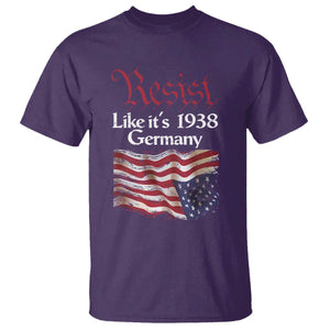 American Flag Resist T Shirt Like It's 1938 Germany TS02 Purple Print Your Wear