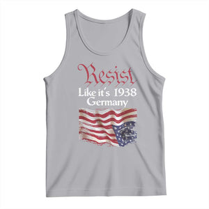 American Flag Resist Tank Top Like It's 1938 Germany TS02 Athletic Heather Print Your Wear