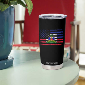 American Haitian Haiti USA Flag Tumbler Cup TS11 Print Your Wear