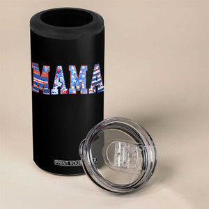 American Mama 4 in 1 Can Cooler Tumbler 4th of July TS10 Print Your Wear