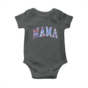 American Mama Baby Onesie 4th of July TS10 Dark Heather Print Your Wear