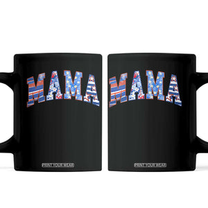 American Mama Coffee Mug 4th of July TS10 Black Print Your Wear