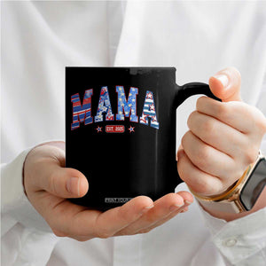 American Mama Est 2025 Coffee Mug 4th of July Pregnancy Reveal TS10 Print Your Wear