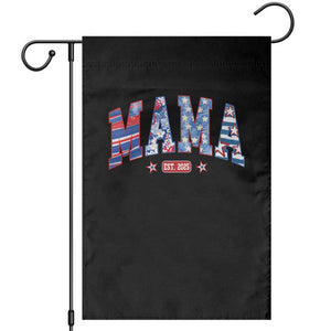 American Mama Est 2025 Garden Flag 4th of July Pregnancy Reveal TS10 Black Print Your Wear