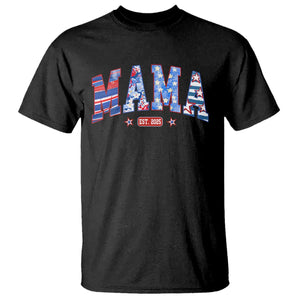 American Mama Est 2025 T Shirt 4th of July Pregnancy Reveal TS10 Black Print Your Wear
