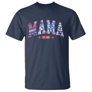American Mama Est 2025 T Shirt 4th of July Pregnancy Reveal TS10 Navy Print Your Wear