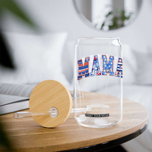 American Mama Glass Can 4th of July TS10 Print Your Wear