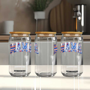 American Mama Glass Can 4th of July TS10 Print Your Wear