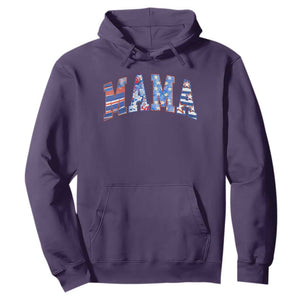 American Mama Hoodie 4th of July TS10 Purple Print Your Wear