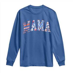 American Mama Long Sleeve Shirt 4th of July TS10 Royal Blue Print Your Wear
