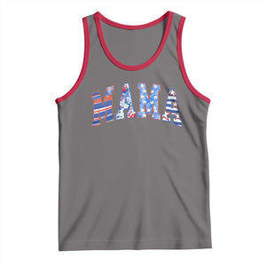 American Mama Tank Top 4th of July TS10 Deep Heather Red Print Your Wear