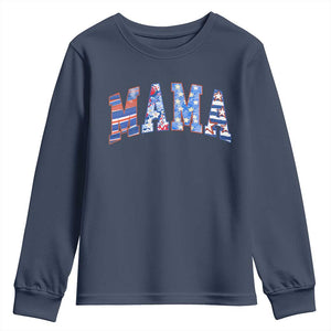 American Mama Youth Sweatshirt 4th of July TS10 Navy Print Your Wear