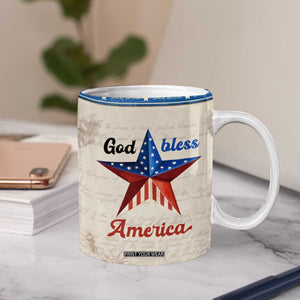 American Patriot Christian Coffee Mug God Bless America TB09 Print Your Wear