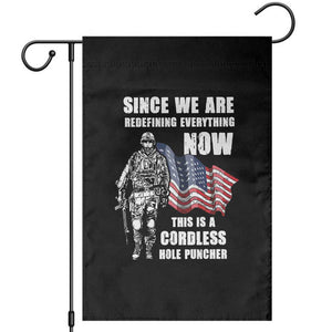 American Patriot Garden Flag This Is A Cordless Hole Puncher US Flag Rifle TS02 Black Print Your Wear