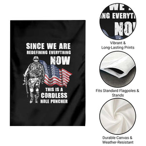 American Patriot Garden Flag This Is A Cordless Hole Puncher US Flag Rifle TS02 Print Your Wear