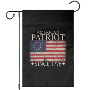 American Patriot Since 1776 Betsy Ross Flag Garden Flag TS02 Black Print Your Wear